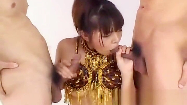 JAV Slut Takes Two Guys Simultaneously – Sucks & Gets Fucked Hard