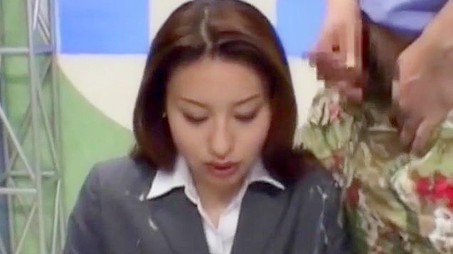 Seductive Japanese Goddess Devours Cocks Before Sticky Bukkake Feast