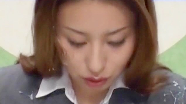 Seductive Japanese Goddess Devours Cocks Before Sticky Bukkake Feast