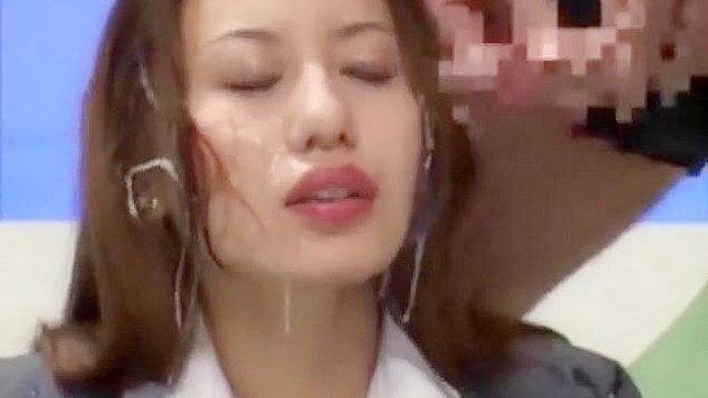 Seductive Japanese Goddess Devours Cocks Before Sticky Bukkake Feast