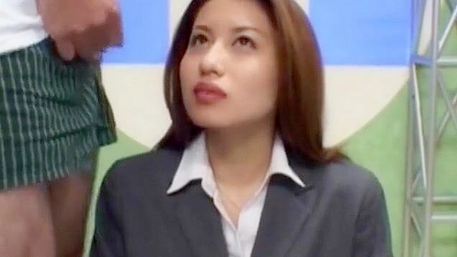 Seductive Japanese Goddess Devours Cocks Before Sticky Bukkake Feast