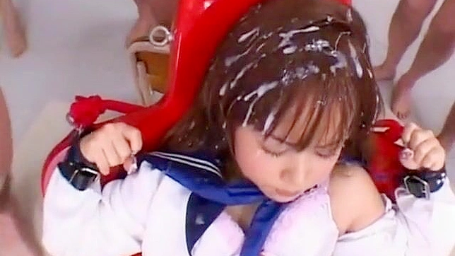 Seductive JAV Cutie Gets Hair Cum-Shot Makeover Drenched in Bliss