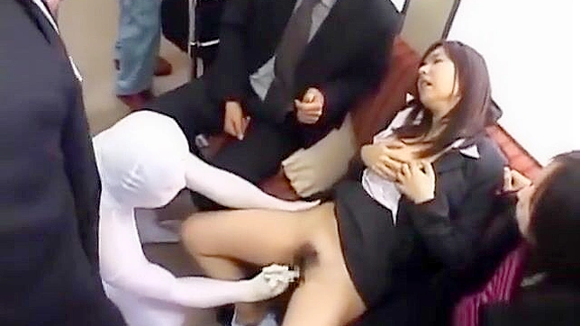 Mesmerized by JAV - Hot Girl 18+ Takes Loads in Epic Bukkake Showdown