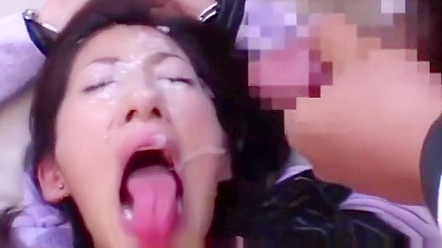 Cum-Splattered Jav Teacher Gets Rough Pleasure from Students