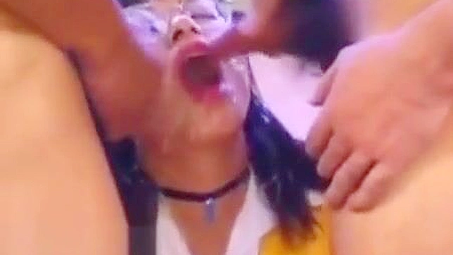 Hot Japanese Doll Takes Hard Cumshots in Her Face
