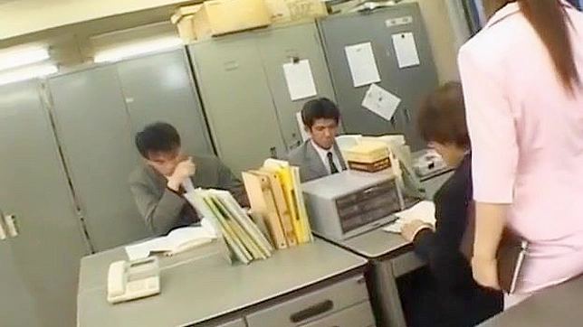 Sensual JAV Starlet Engulfed in Semen During Explicit Office Sex