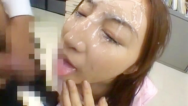 Sensual JAV Starlet Engulfed in Semen During Explicit Office Sex