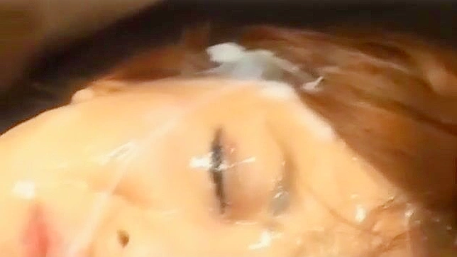 Dripping Wet Japanese MILF - Insane Group Cum Shower