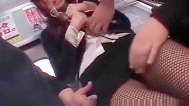 Seductive Japanese Women Pleasure Each Other at Wild Office Bash