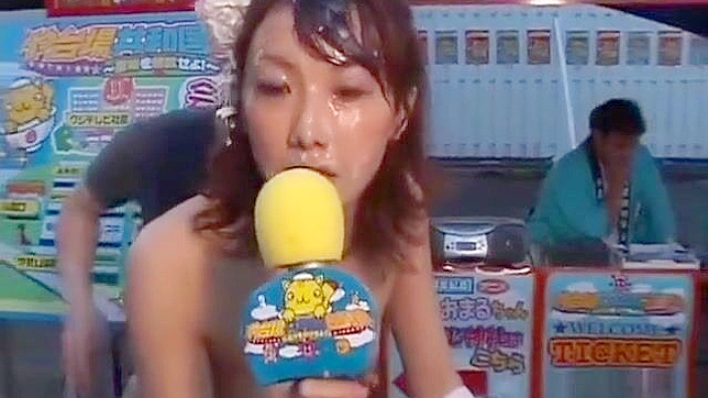 Adorable Japanese Cutie Chokes on Loads During Wild Gangbang Orgy