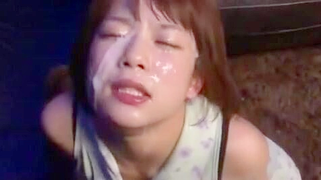 Asian Goddess Drenched in Semen during JAV Bukkake Bliss