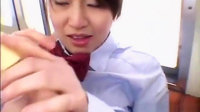 Naughty Schoolgirl 18+ Unleashes Lust in Steamy Bukkake Orgy