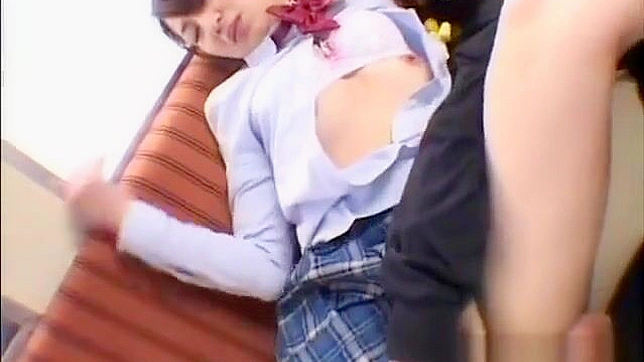 Naughty Schoolgirl 18+ Unleashes Lust in Steamy Bukkake Orgy