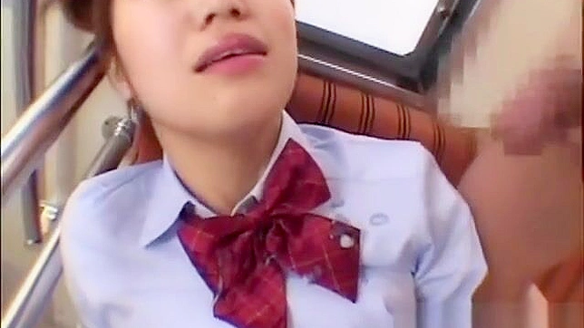 Naughty Schoolgirl 18+ Unleashes Lust in Steamy Bukkake Orgy