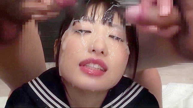Fetish JAV Goddess Soaks Up Steamy Bukkake Action Live