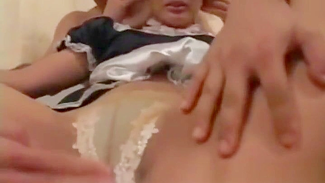 Seductive Japanese French Maid Gives Irresistible Sex Show