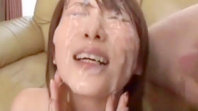 Sizzling Japanese Vixen Tempts with Sultry Bukkake Showdown