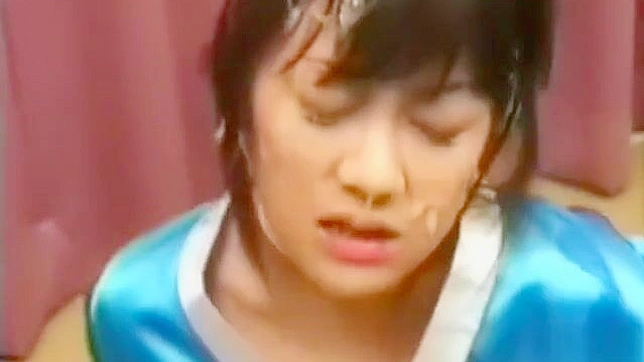 Enchanting JAV Star Seduces Men with Her Mesmerizing Bukkake Skills