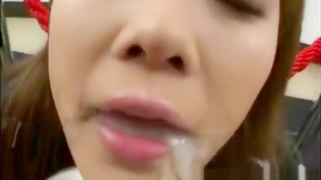 Sensuous Japanese Babe Takes Loads Of Cum In Her Mouth