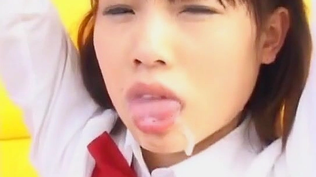 Sizzling JAV Star Gets Covered in Semen During Epic Bukkake Bash