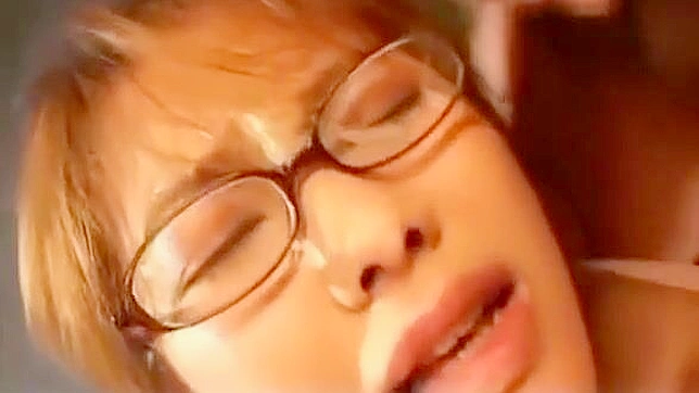 MILF JAV Star Covered in Cum During Sultry Sex Scene