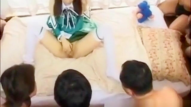 Asuka Ohzora Engulfed in Hot Jav Group Bukkake Action
