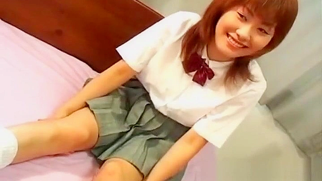 Seductive Japanese Teen 18+ with Lush Red Hair Giving Hot Sex Show
