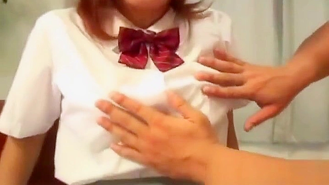Seductive Japanese Teen 18+ with Lush Red Hair Giving Hot Sex Show