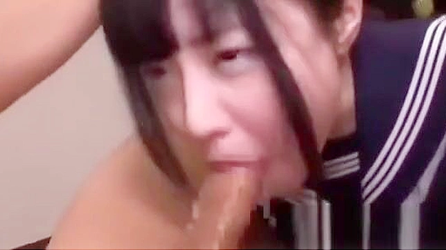 Uniformed Jav Idol Tied Up & Facesplashed By Cumshot Gangbang