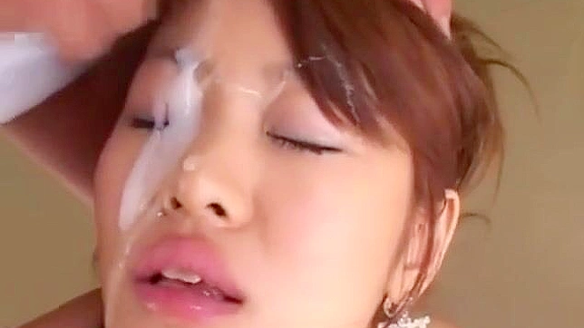 Japanese Beauty Takes Bukkake With Pleasure And Desire
