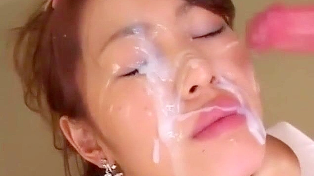 Japanese Beauty Takes Bukkake With Pleasure And Desire
