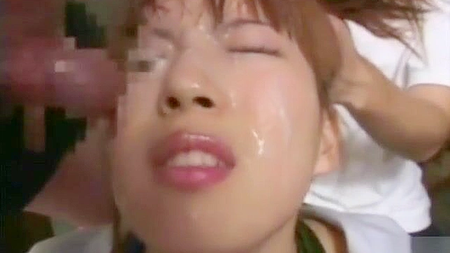 Sizzling Japanese Girl 18+ Gets Bathed In Semen During Hot Bukkake Orgy