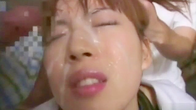 Sizzling Japanese Girl 18+ Gets Bathed In Semen During Hot Bukkake Orgy