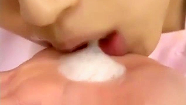 Seductive Japanese Babe Enjoys Hot Bukkake Action In Bed