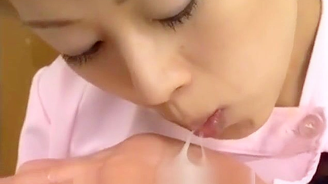 Seductive Japanese Babe Enjoys Hot Bukkake Action In Bed