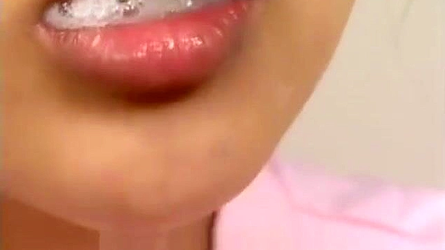 Seductive Japanese Babe Enjoys Hot Bukkake Action In Bed