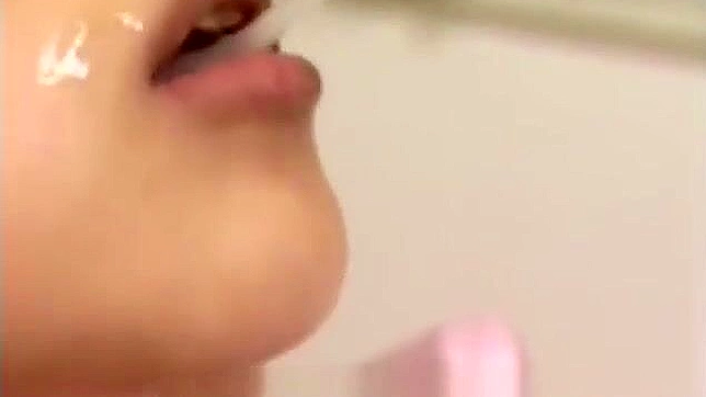 Seductive Japanese Babe Enjoys Hot Bukkake Action In Bed