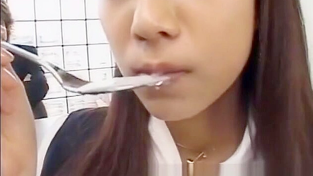 Seductive Japanese Teen 18+ In Pantyhose Loves Cum-Eating & Hardcore Blowjob