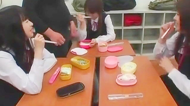 Gokkun School Girl 18+ Tempts Milf Futa For Steamy Group Sex