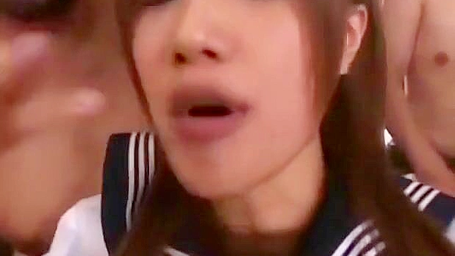 Cute Japanese Doll Takes Big Cock & Gulps Thick Seed