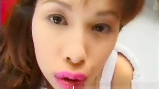 Seductive Asian Coed Drinks Cum & Takes Raw Bukkake Loads
