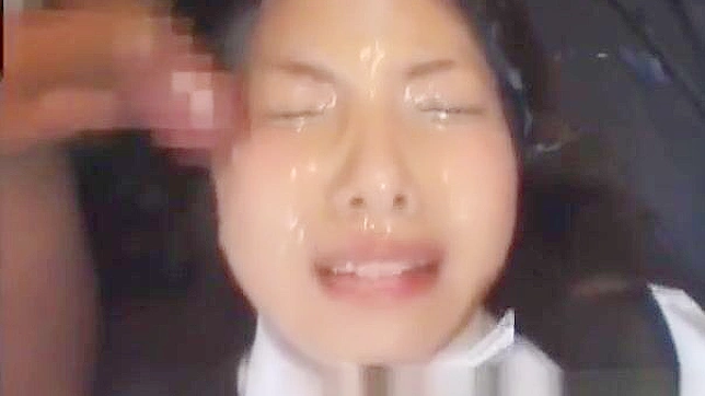 Hot Japanese Teen 18+ Gets Bukkaked & Facialed by Gangbang Crew