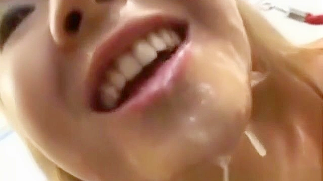 Hot Japanese Babe Takes Massive Load In Bukkake Orgy