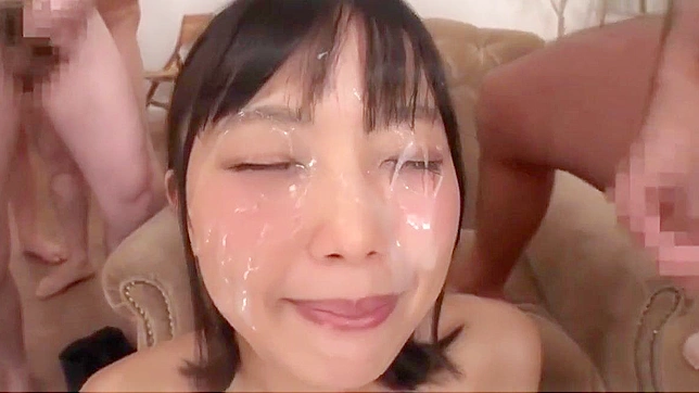 Seductive Japanese Goddess Gets Covered In Cum During Hot Bukkake