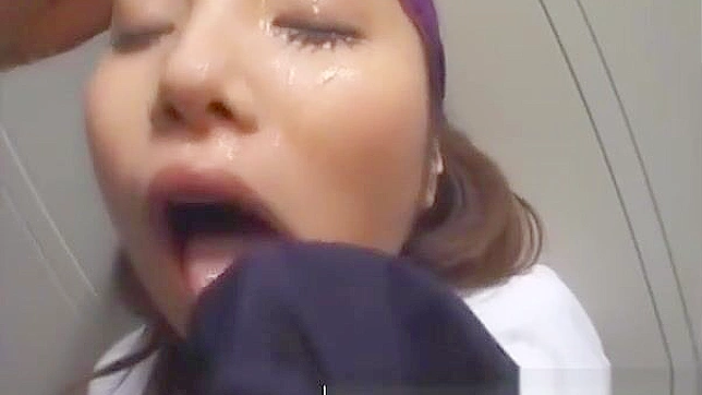 Alluring Japanese Babe Gets Bukkaked & Savors Every Drop