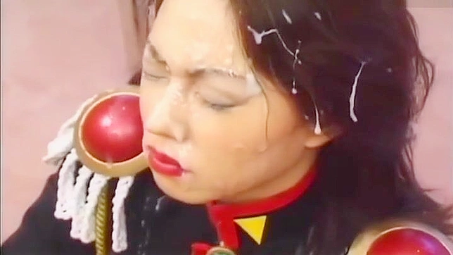 Irresistible Japanese Gem Facesplattered With Sticky Cumshots