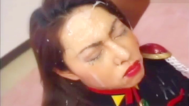 Irresistible Japanese Gem Facesplattered With Sticky Cumshots
