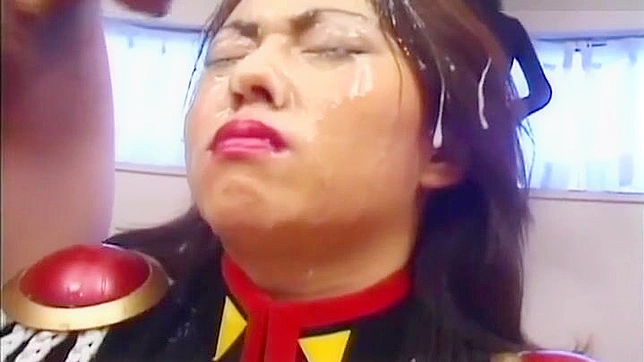 Irresistible Japanese Gem Facesplattered With Sticky Cumshots