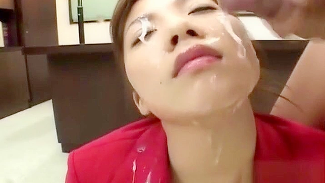 Sultry Jav Star Gets Drenched In Cum During Hot Bukkake Bash
