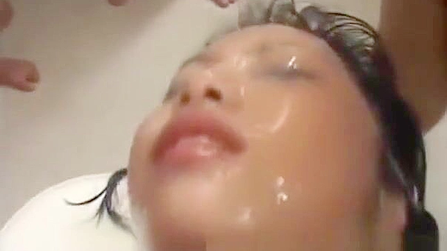Sizzling Japanese Orgy Ends With A Steamy Bukkake Facial Feast